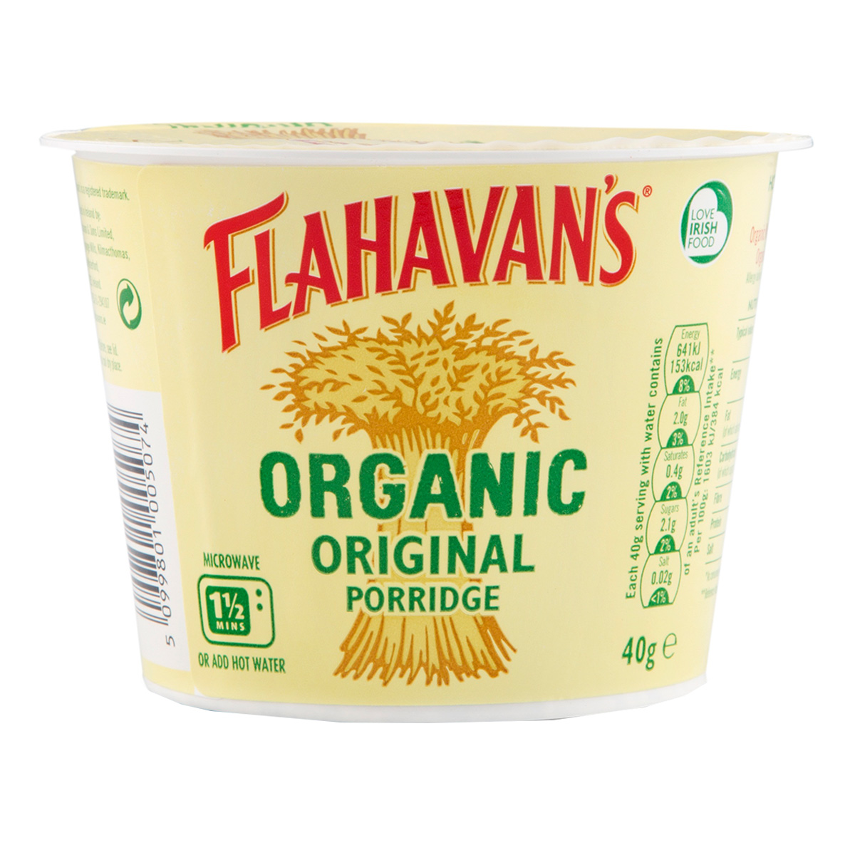 Flahavan’s Irish Porridge Oats Original (500gm)