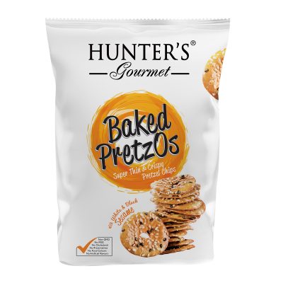 Hunter’s Gourmet Baked PretzOs With Black & White Sesame Seeds