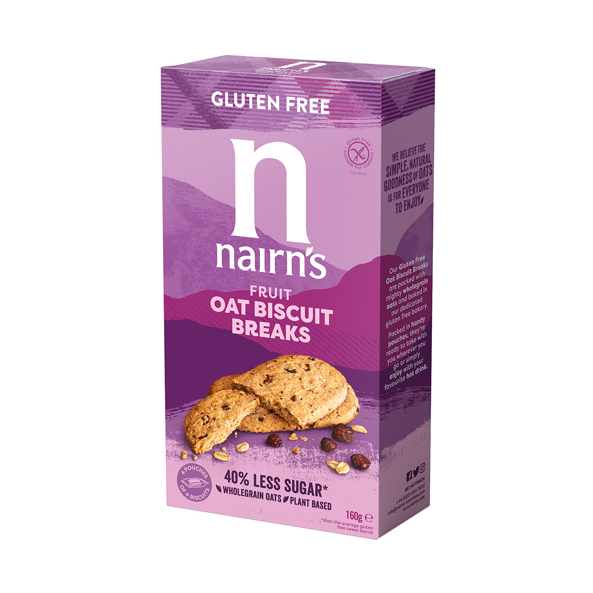 Hunter’s Collection Nairn’s Gluten Free Biscuit Breaks – Chocolate Chip Oat (160gm)