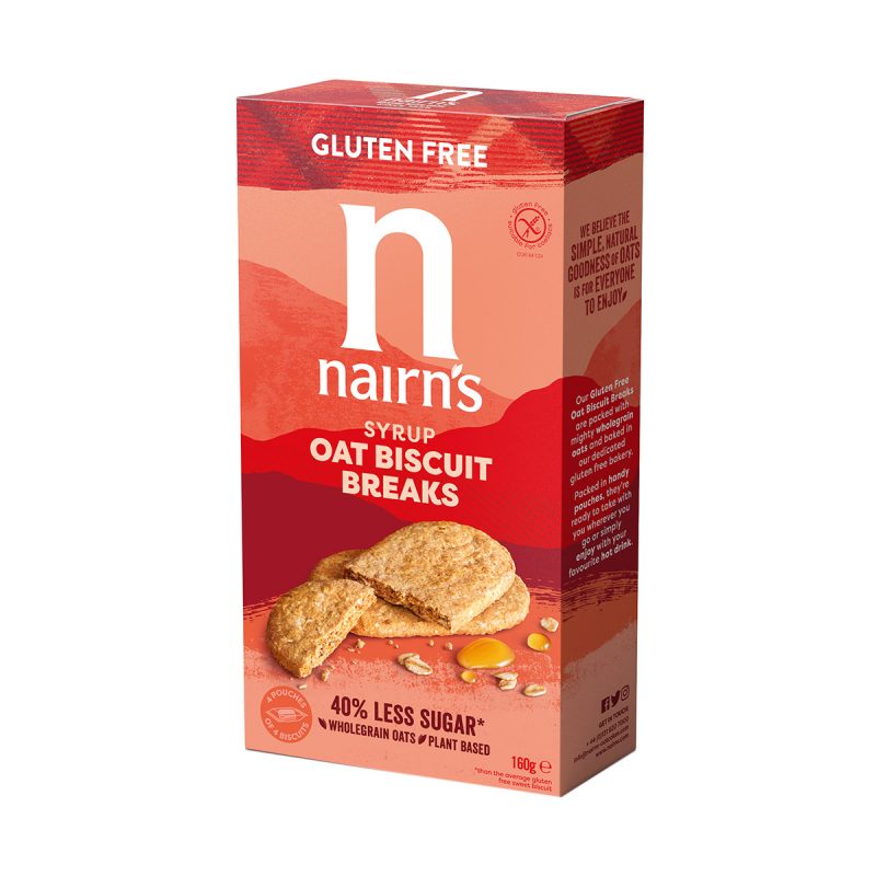 Hunter's Collection Nairn's Gluten Free Biscuit Breaks - Syrup Oat (160gm)