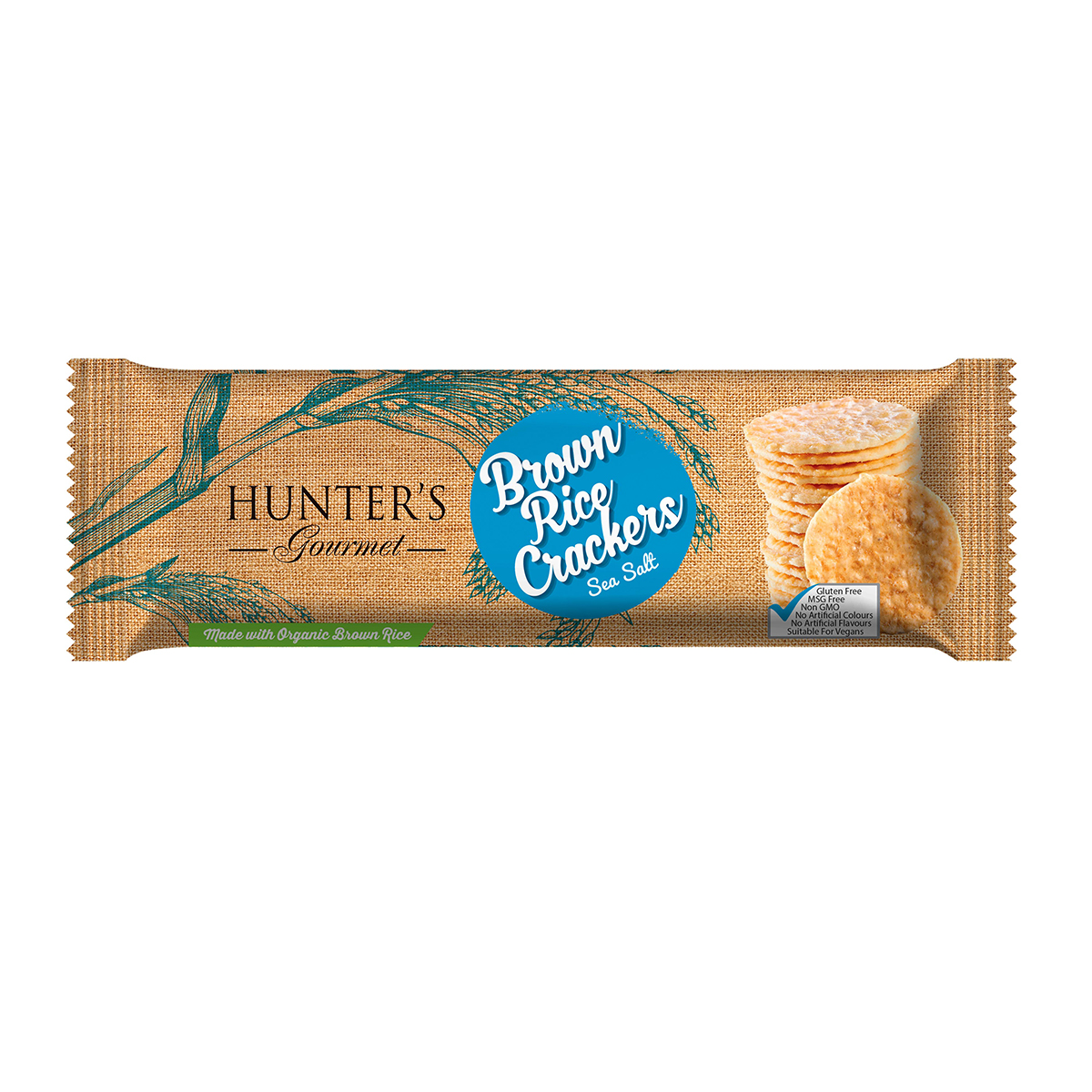 Brown Rice Crackers - Sea Salt (100gm)