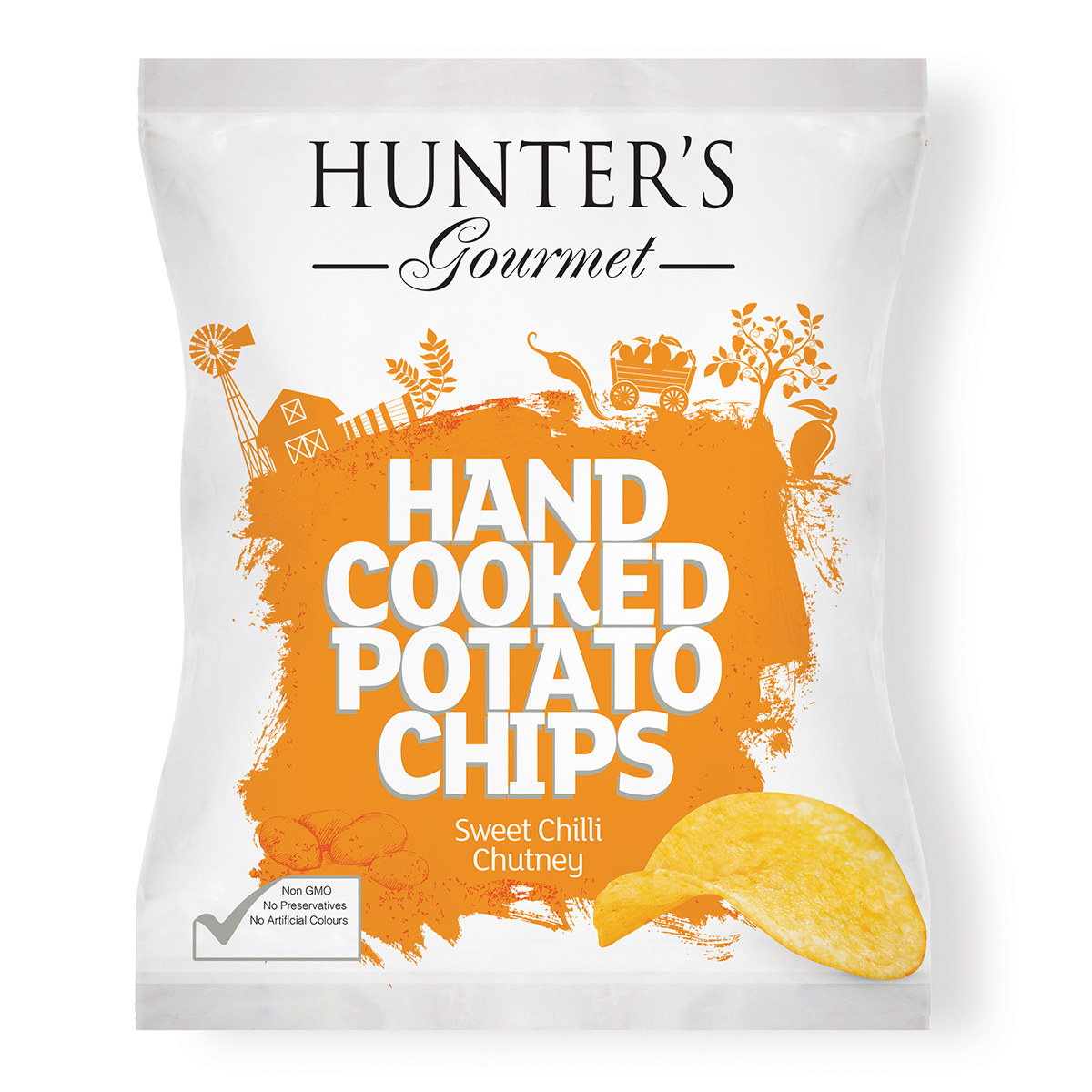 Hand Cooked Potato Chips Sweet Chilli Chutney (125gm)