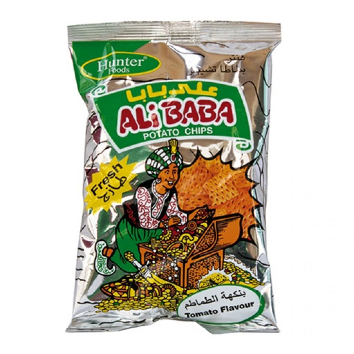 Alibaba Potato Chips Tomato (15gm) Hunter Foods