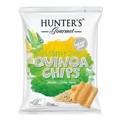 Hunter's Gourmet Quinoa Chips - Jalapeño & Cheddar Cheese (75gm)