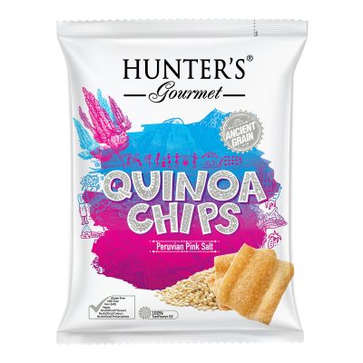 Hunter's Gourmet Quinoa Chips - Peruvian Pink Salt (75gm)