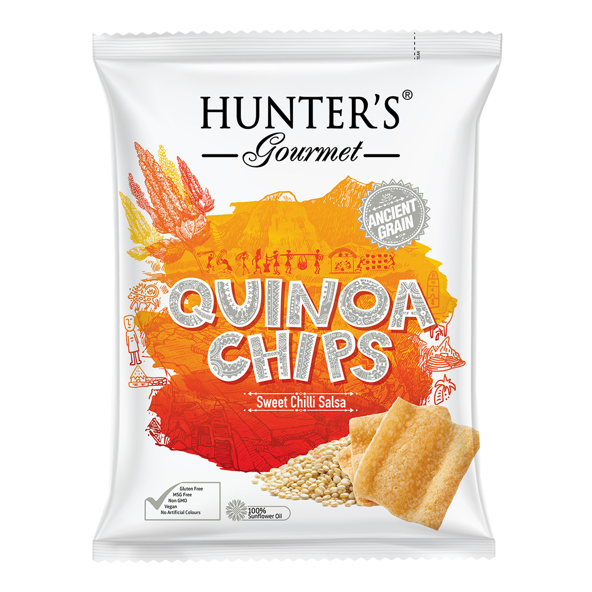 Hunter’s Gourmet Quinoa Chips – Jalapeño & Cheddar Cheese (75gm)