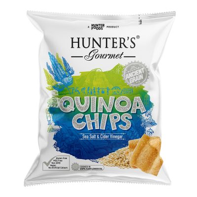Hunter's Gourmet Quinoa Chips - Sea Salt & Cider Vinegar