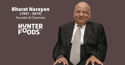 On Oct. 3, 2019, we remember Mr. Bharat Narayan, Founder of Hunter Foods, who established the first snacks factory and manufacturing unit in Jebel Ali Free Zone, Dubai, in 1985.