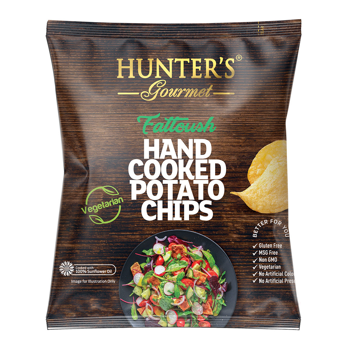 Hunter’s Gourmet Hand Cooked Potato Chips – Shakshuka – Middle Eastern Flavours (150gm)