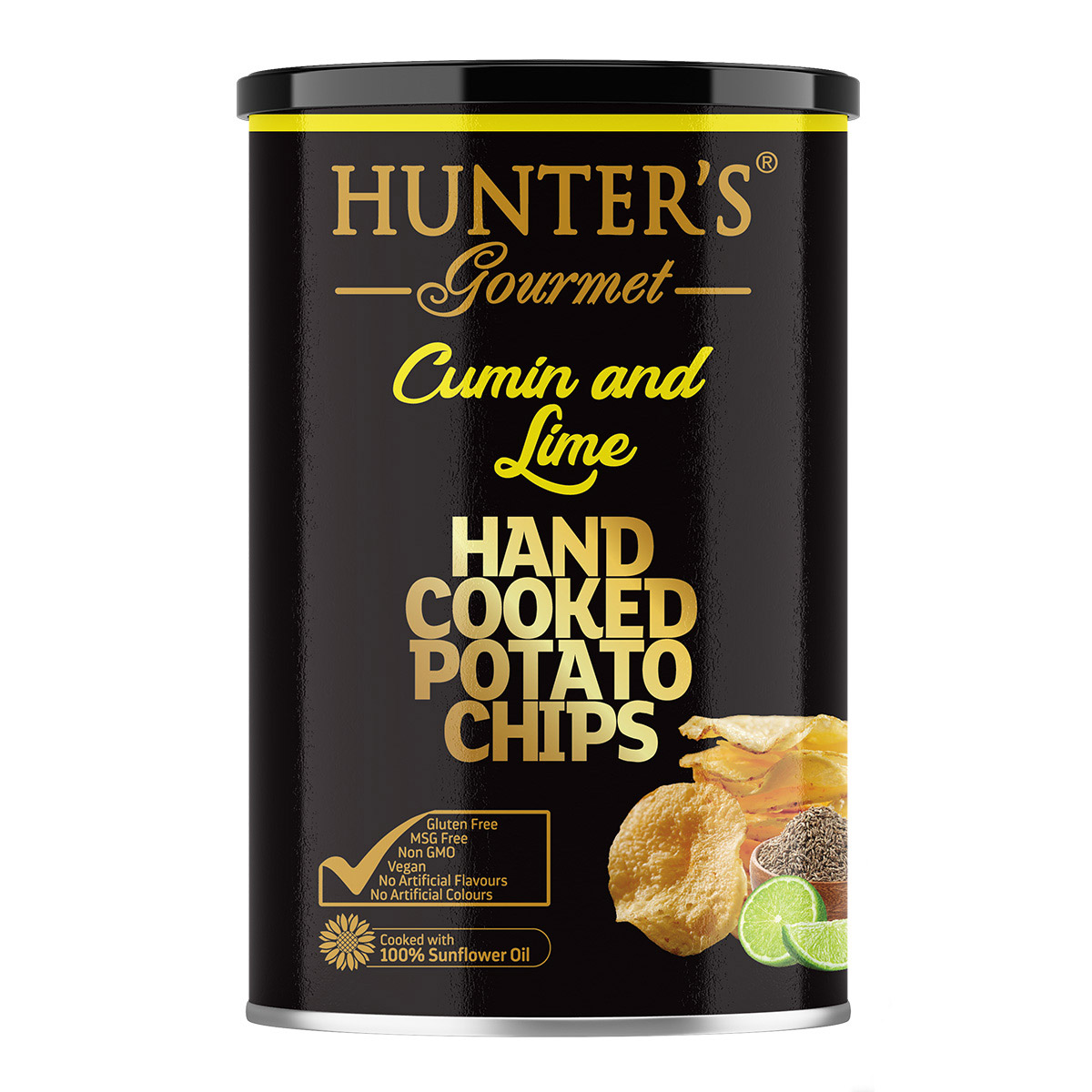 Hunter’s Gourmet Hand Cooked Potato Chips – Pesto Parmesan – Gold Edition (150gm)