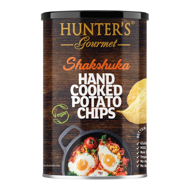 Hunter’s Gourmet Hand Cooked Potato Chips – Shakshuka – Middle Eastern Flavours (150gm)