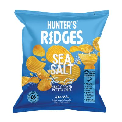 Hunter Ridges Thin - Cut Hand Cooked Potato Chips - Sea Salt - (20gm)
