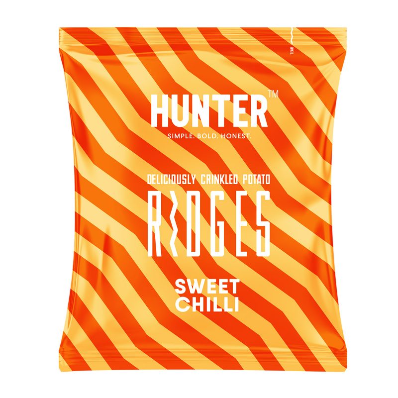 Hunter Deliciously Crinkled Potato Ridges - Sweet Chilli - (40gm)