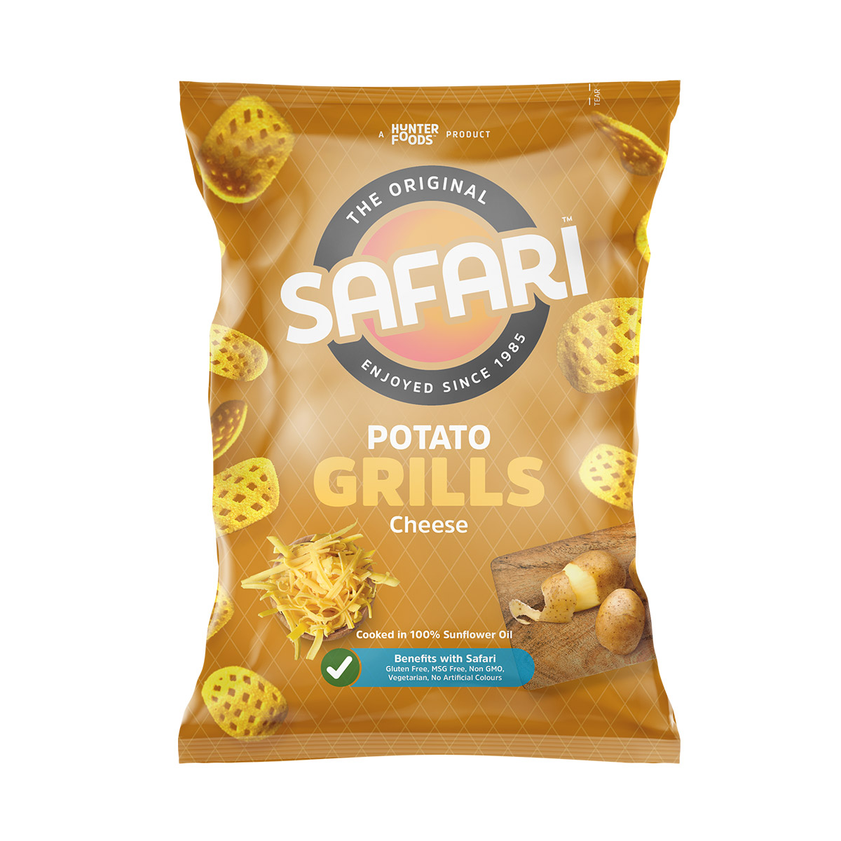 Safari Potato Grills – Salt & Vinegar – (125gm)