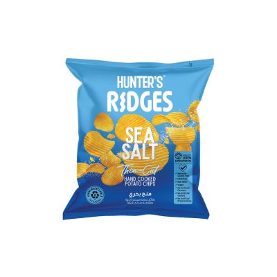 Hunter's Ridges Thin-Cut Hand Cooked Potato Chips - Sea Salt (20gm)