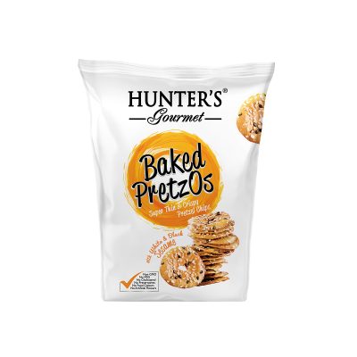 Hunter’s Gourmet Baked PretzOs with Black & White Sesame Seeds (80gm)
