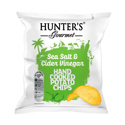 Hunter's Gourmet Hand Cooked Potato Chips - Classique Range - Sea Salt & Cider Vinegar (40 gm)