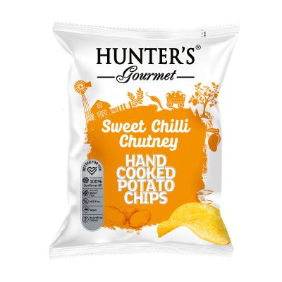Hunter's Gourmet Hand Cooked Potato Chips - Sweet Chilli Chutney (125gm)