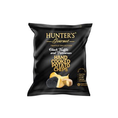 Hunter’s Gourmet Hand Cooked Potato Chips -Truffle Collection – Black Truffle and Parmesan (25 gm)
