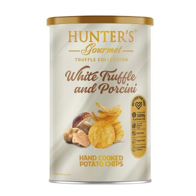 Hunter’s Gourmet Hand Cooked Potato Chips – Truffle Collection – White Truffle and Cheese (150 gm)