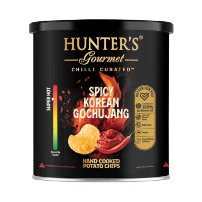 Hunter's Gourmet Hand Cooked Potato Chips - Chilli Curated™ - Spicy Korean Gochujang- (40gm)