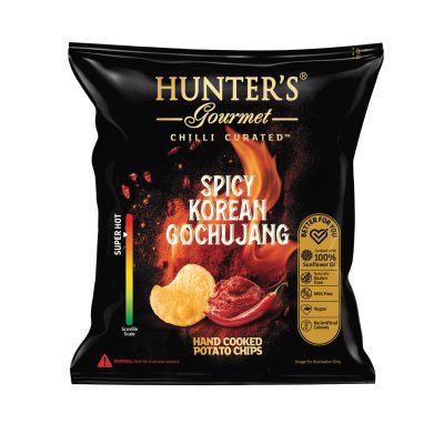 Hunter's Gourmet Hand Cooked Potato Chips - Chilli Curated™ - Spicy Korean Gochujang - (40gm)